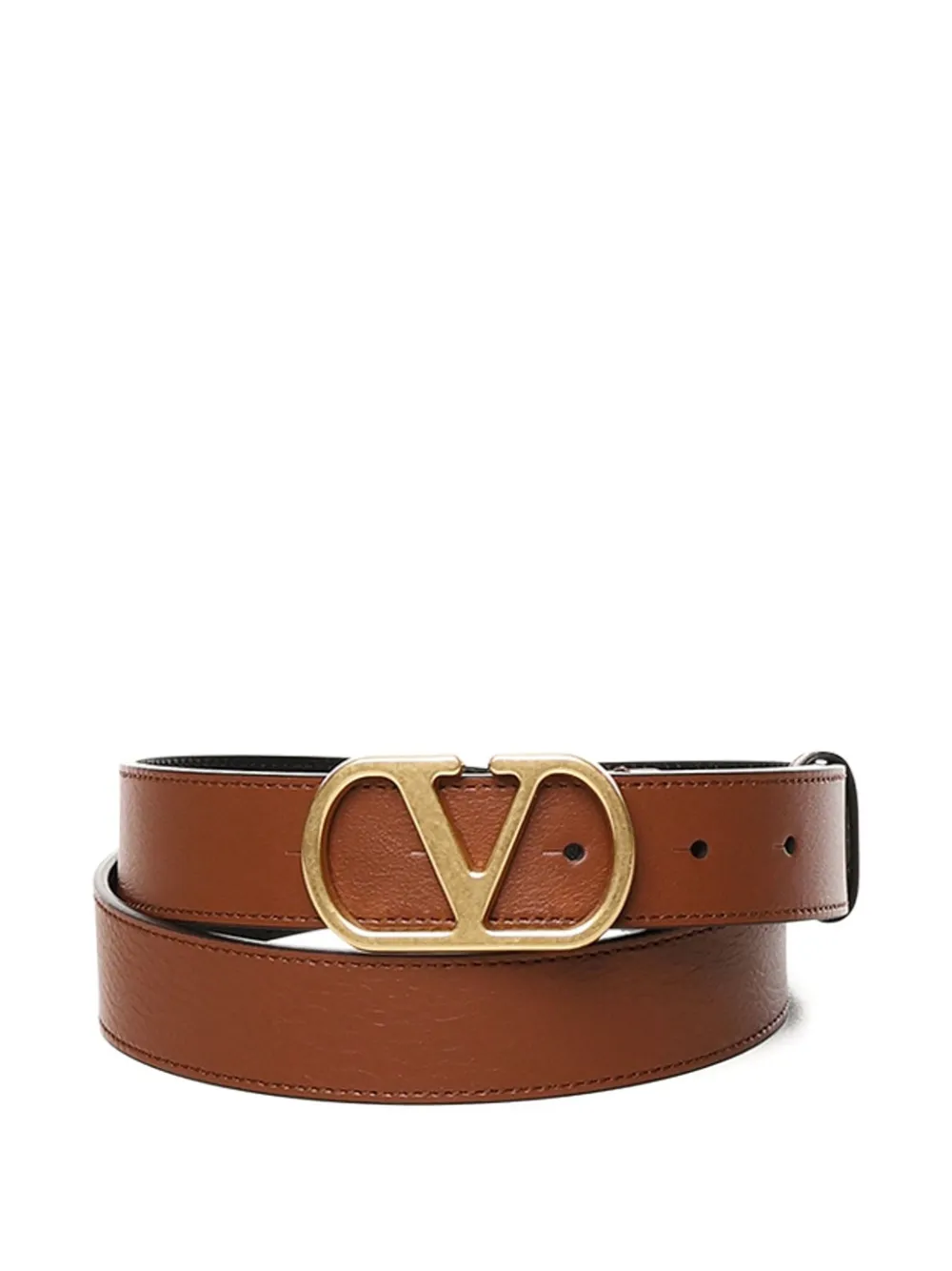 

Ремень с логотипом V Valentino Garavani, коричневый