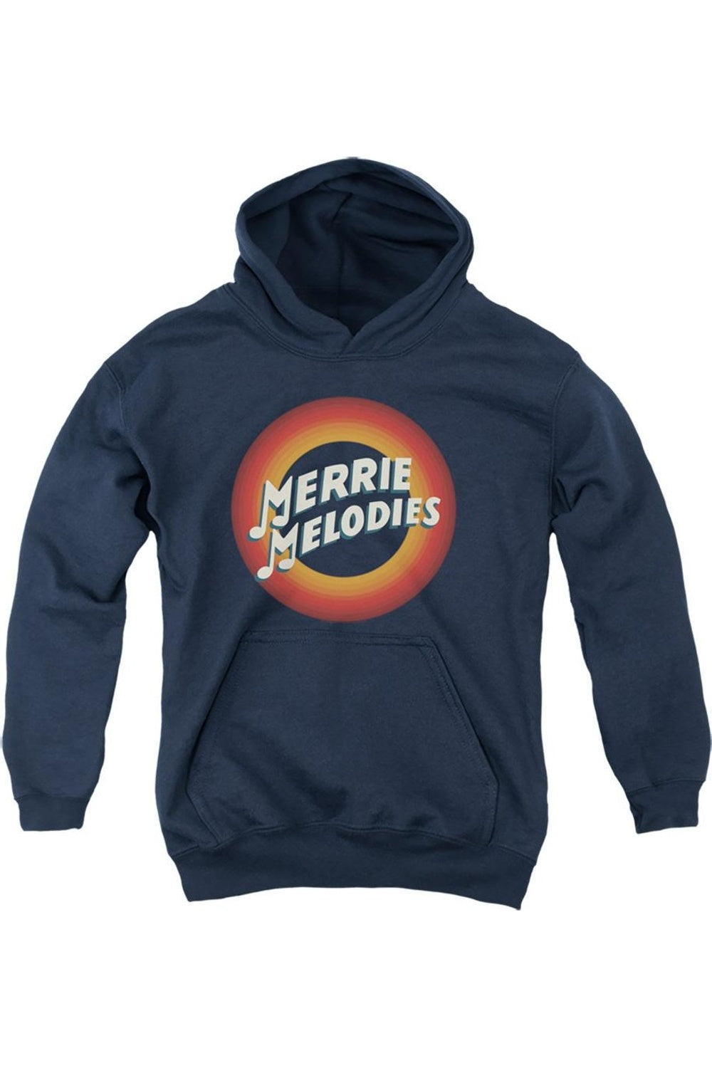 

Толстовка с капюшоном Looney Tunes Merrie Logo для детей Gildan, темно-синий