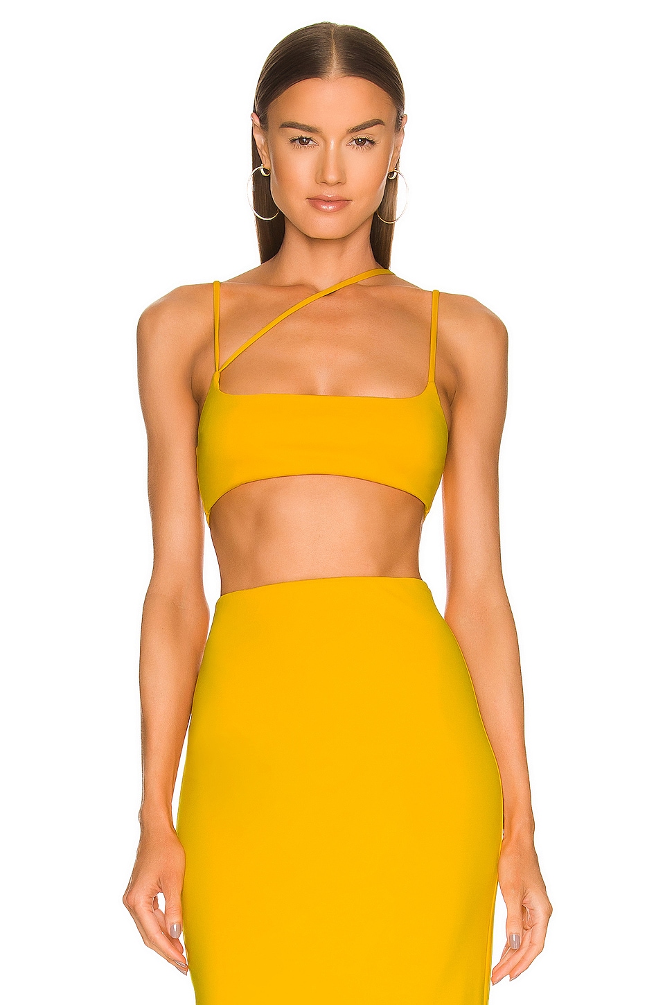 

Топ Michael Costello x REVOLVE Amira Crop, цвет Citrus Yellow