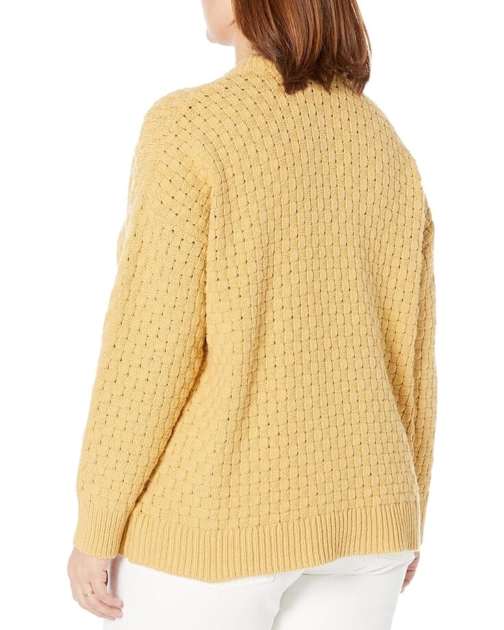

Свитер Madewell Plus Basket Weave Bali Pullover, цвет Autumn Gold