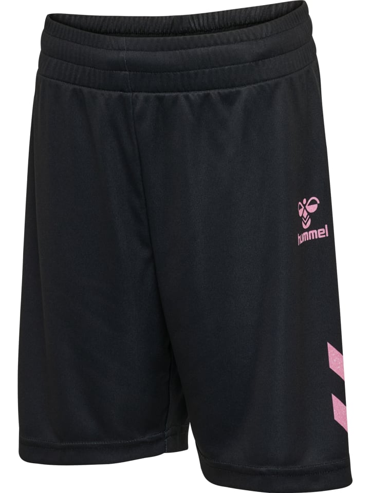 Hummel Детские шорты Hmlshimmer Multisport, цвет ЧЕРНЫЙ/СВАДЕБНАЯ РОЗА — фото 4