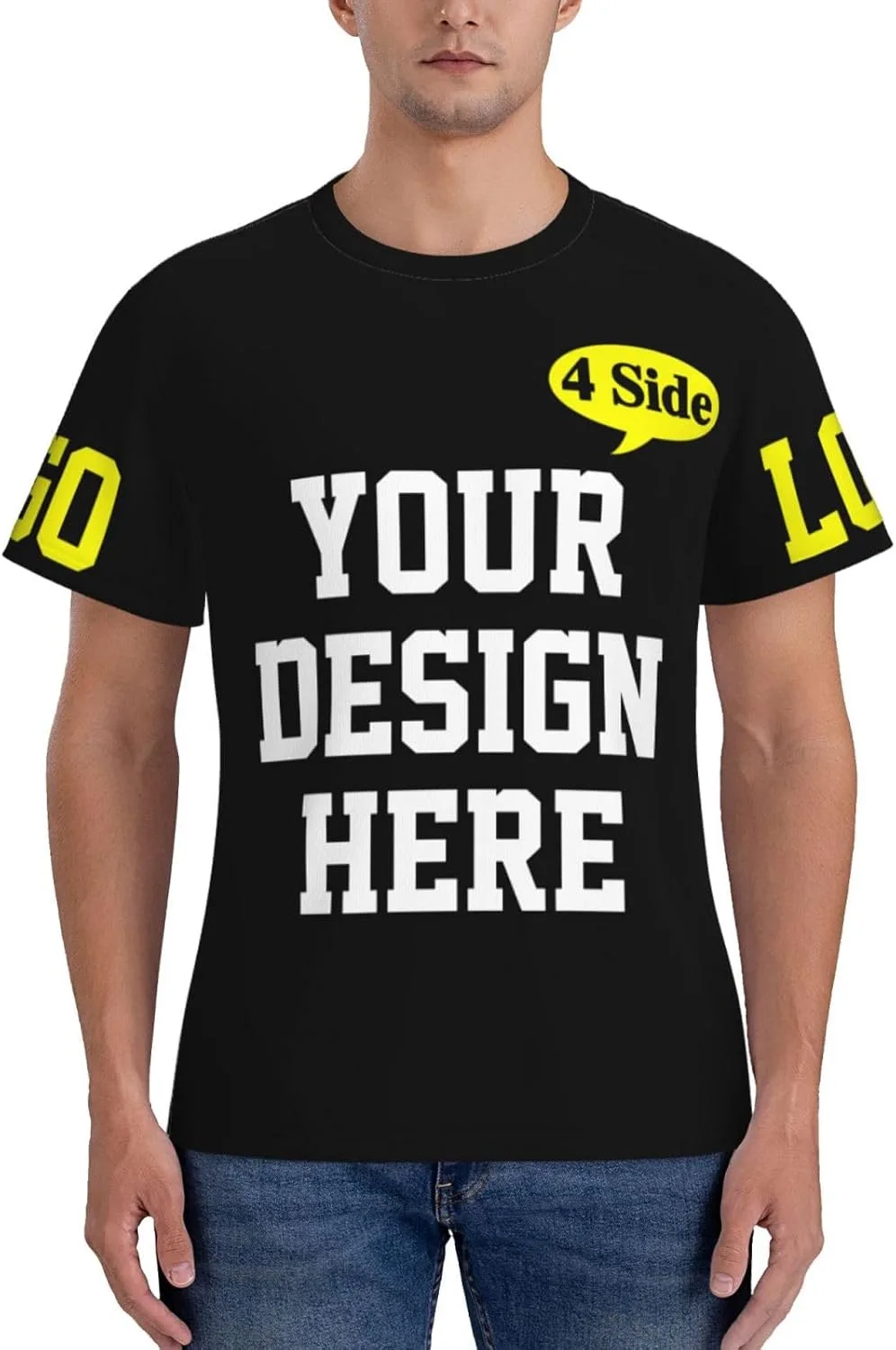 Футболка Custom T Shirt для мужчин с вашим логотипом — фото 2
