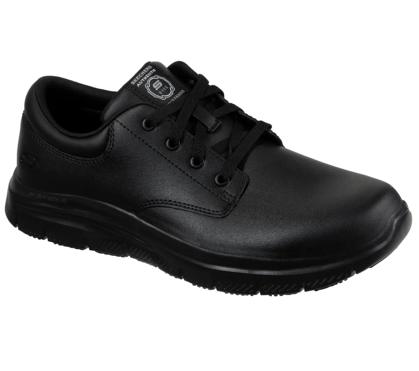 

Рабочая обувь Skechers "FLEX ADVANTAGE SR-FOURCHE", обувь на шнуровке для общественного питания, уход с мягкой стелькой, черный
