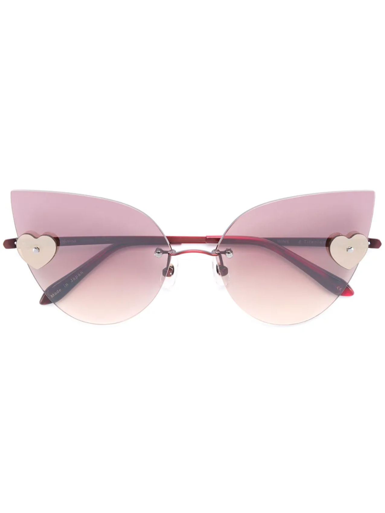 

Sama Eyewear солнцезащитные очки 'Loree Rodkin Kiss', красный