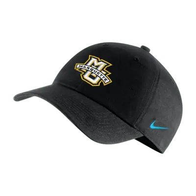 

Бейсболка Nike Marquette Heritage86 College Adjustable Cap, черный