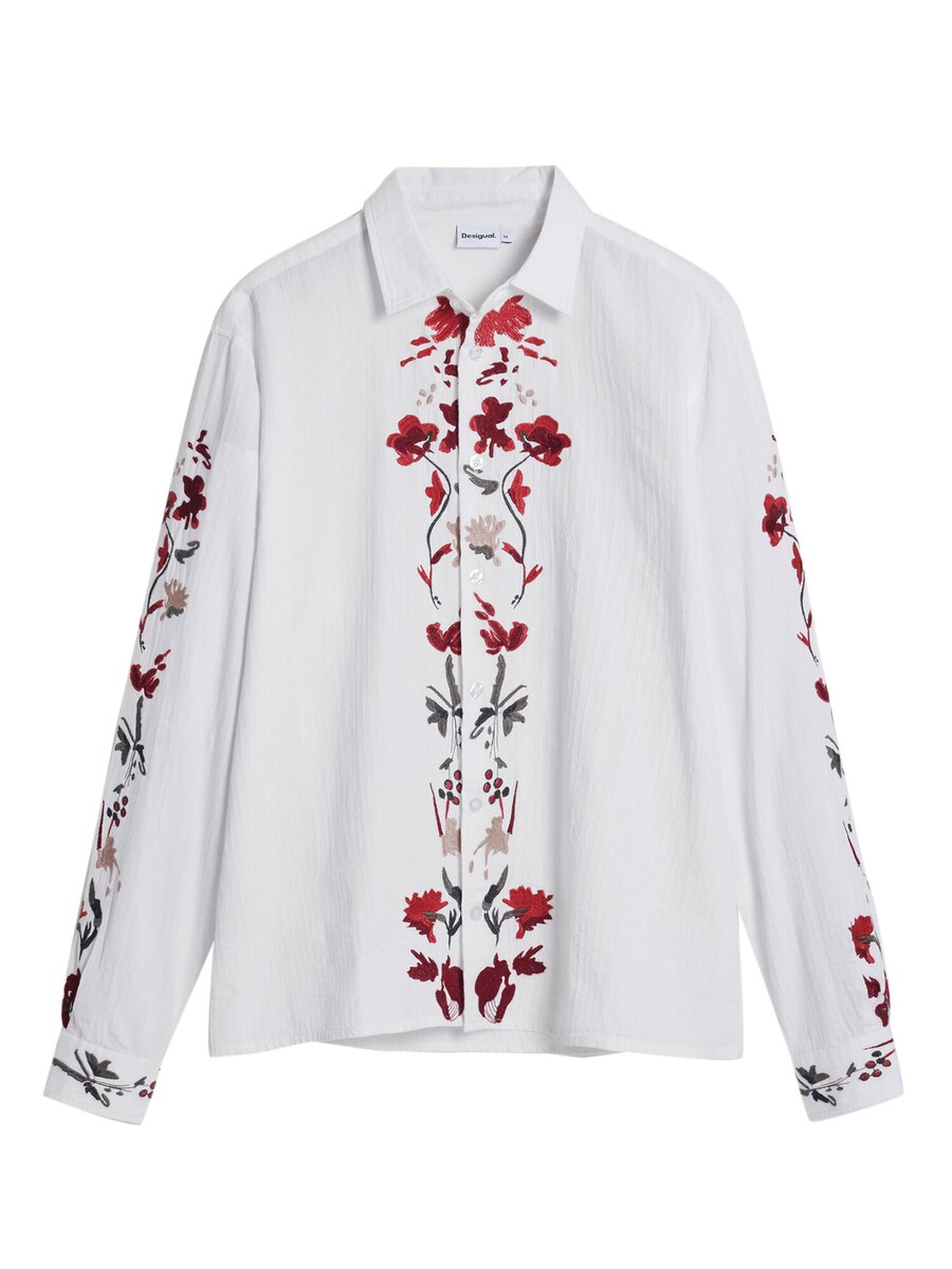 

Рубашка на пуговицах классического кроя Desigual, белый