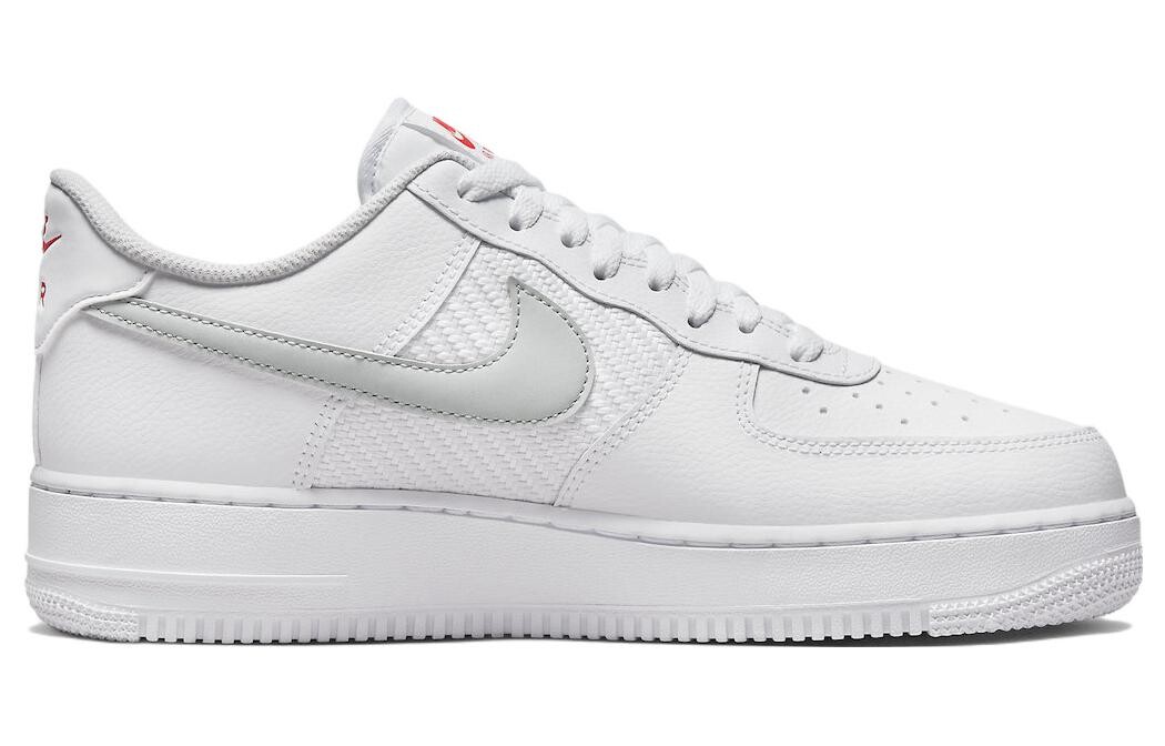 Кроссовки Nike Air Force 1 Low '07 SE с двойной галочкой, белые пикантные — фото 2