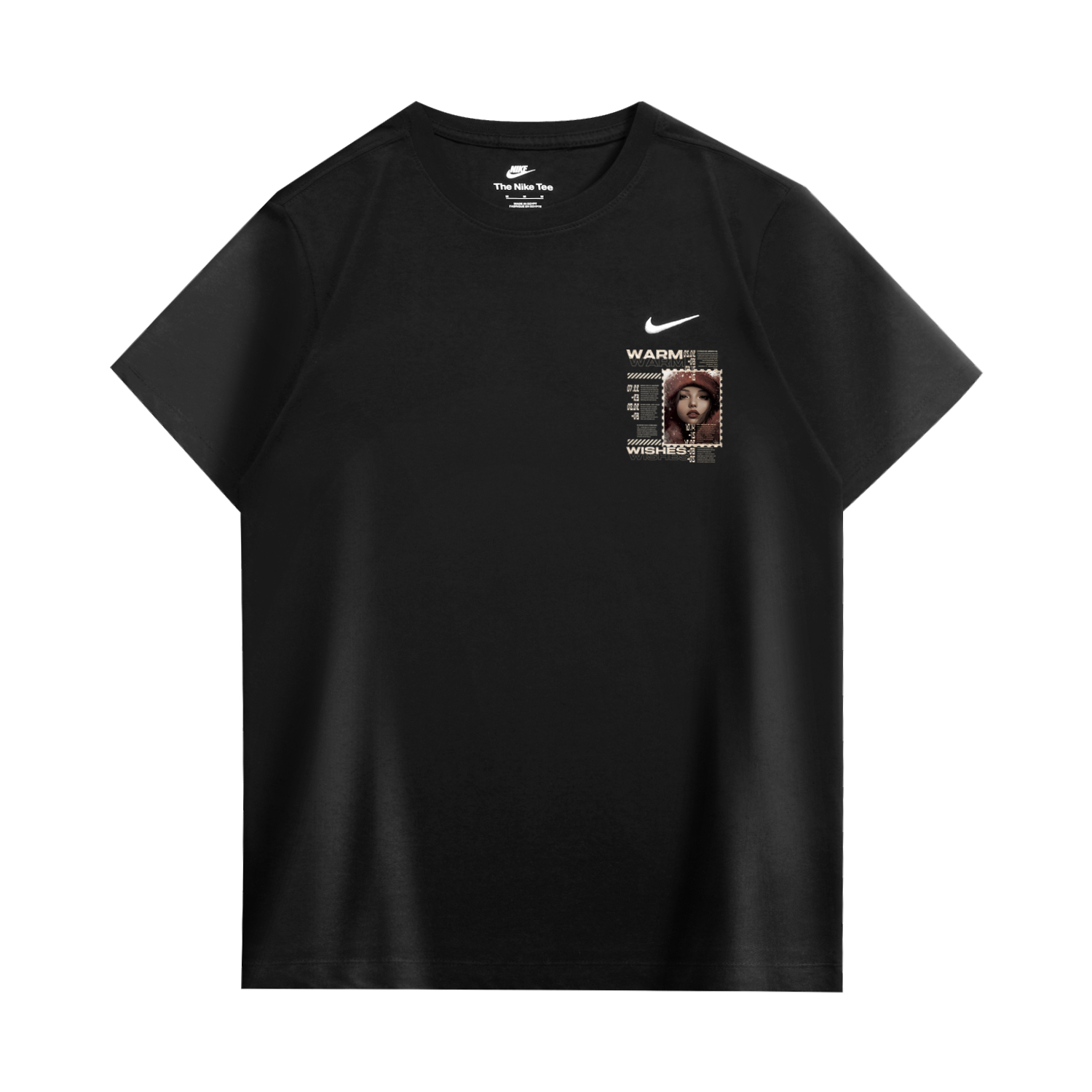 

Nike Спортивная футболка унисекс черная, Черный, Nike Спортивная футболка унисекс черная