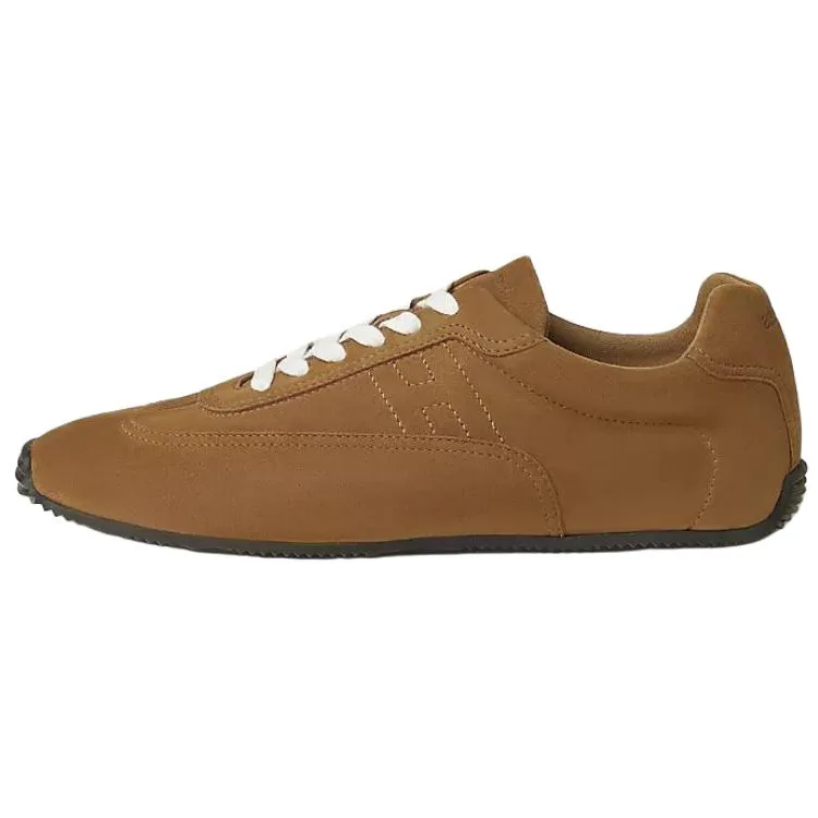 HERMES Master Low top Casual Shoes 0.6cm Men's Brown