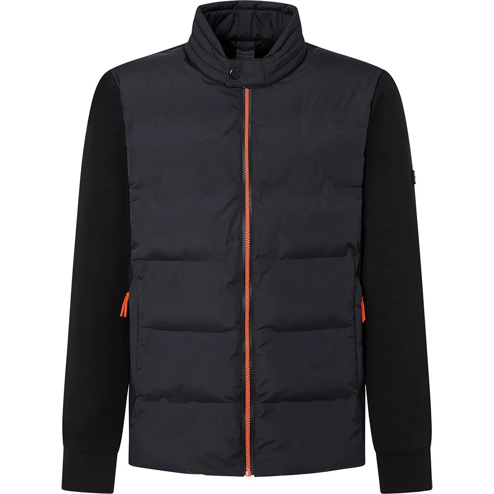 

Толстовка Hackett Piste Quilt full zip, черный