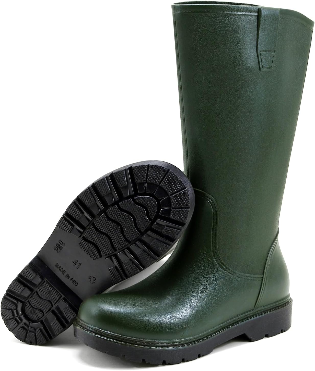 

Резиновые сапоги RIUETAR для мужчин, комфортные водонепроницаемые резиновые сапоги, прочные мужские сапоги с противоскользящей подошвой для грязи, для сада, охоты, садоводства, фермерства, зеленый