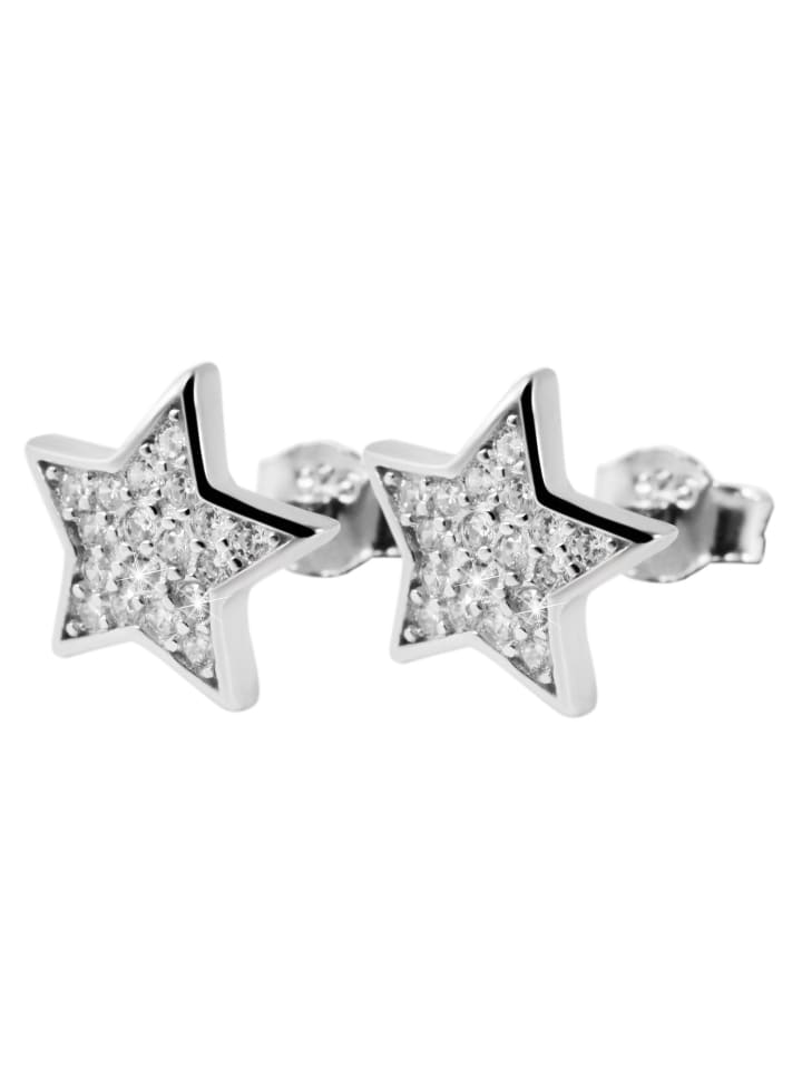 

Adeliás Женские серьги - серьги-гвоздики из серебра 925 пробы с кубическим цирконием в серебряной оправе