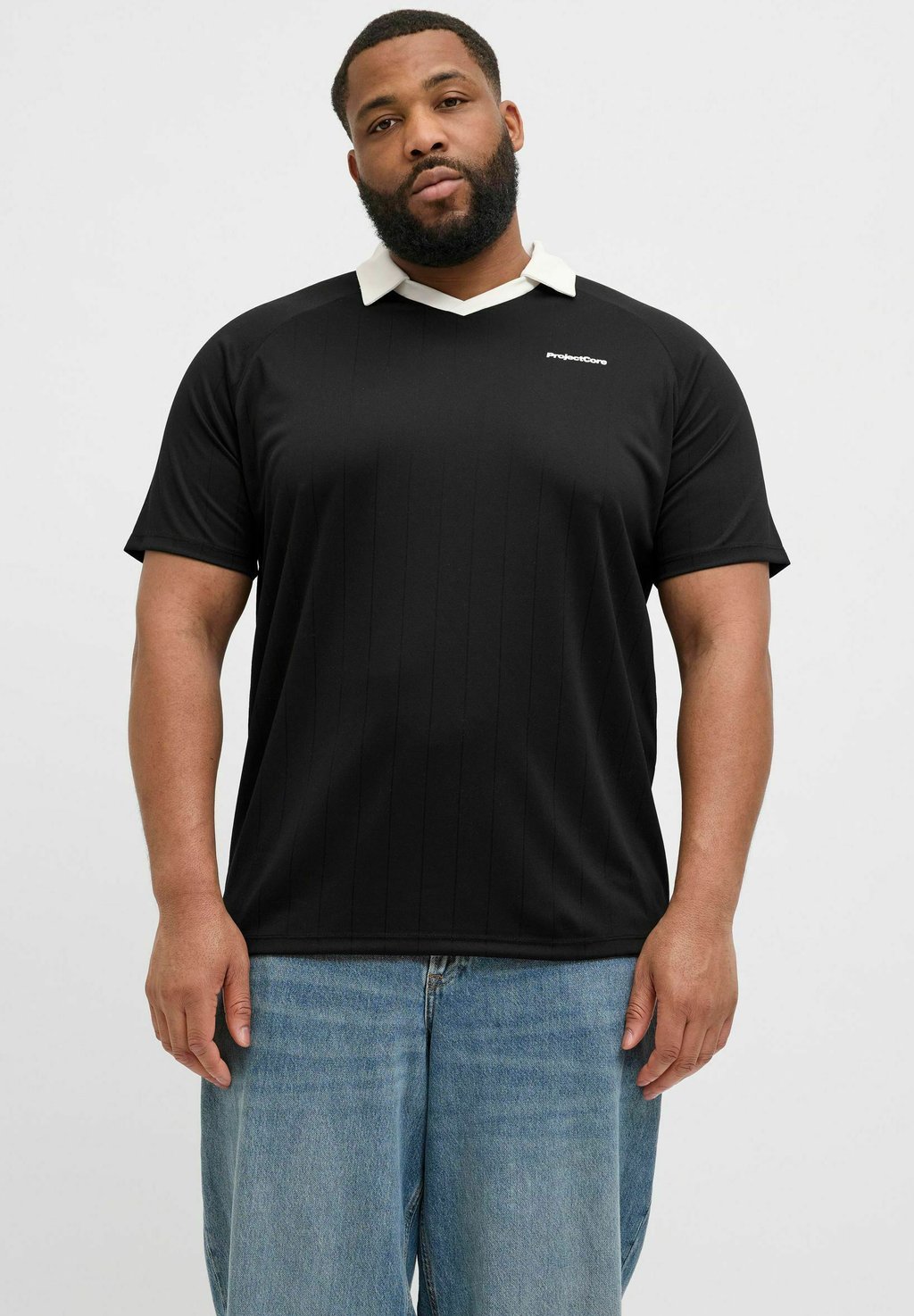 

Рубашка поло POLO PLUS SIZE POLO Jack & Jones, черный