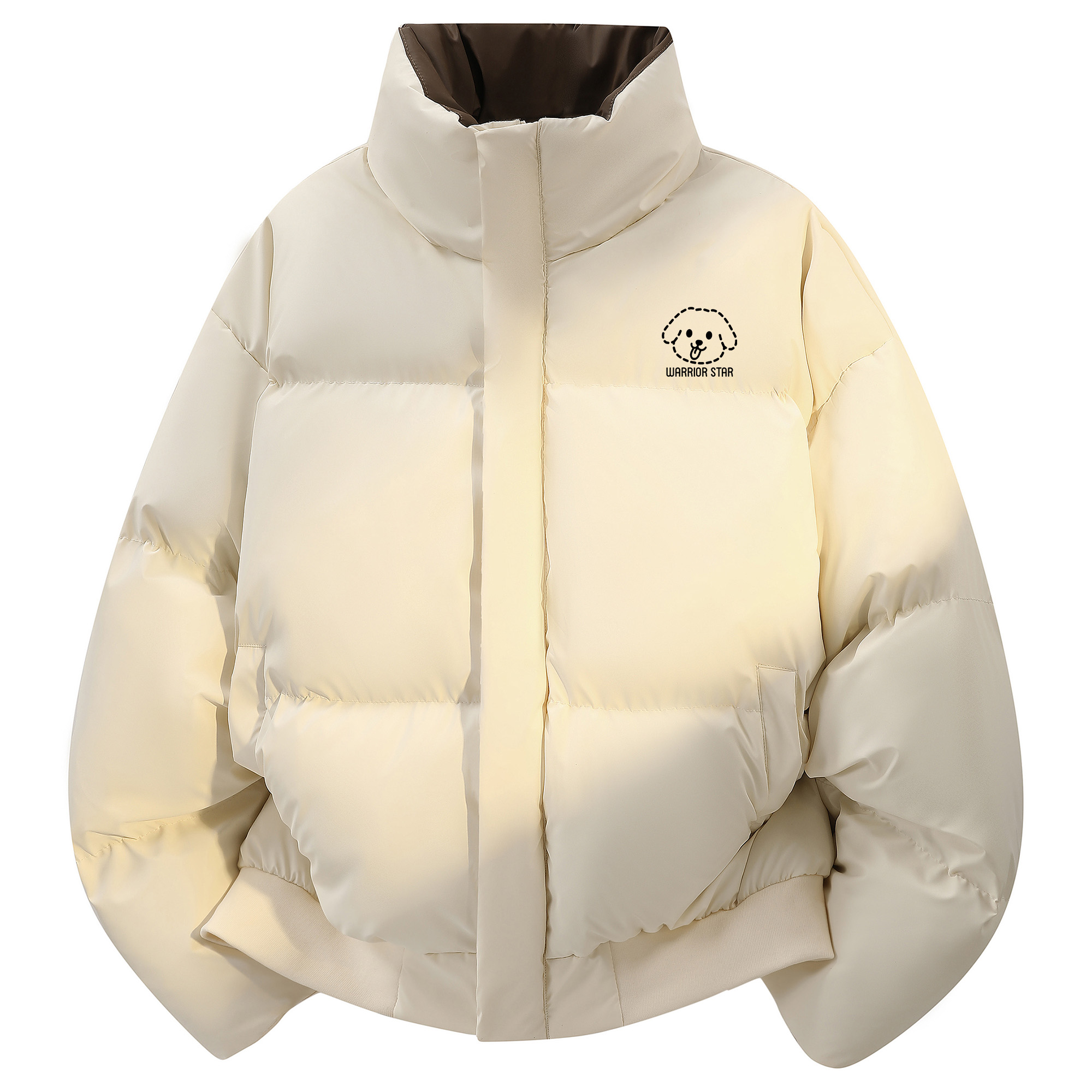 

Пуховик Unisex Stand Collar Moderate Padded WARRIOR, хаки