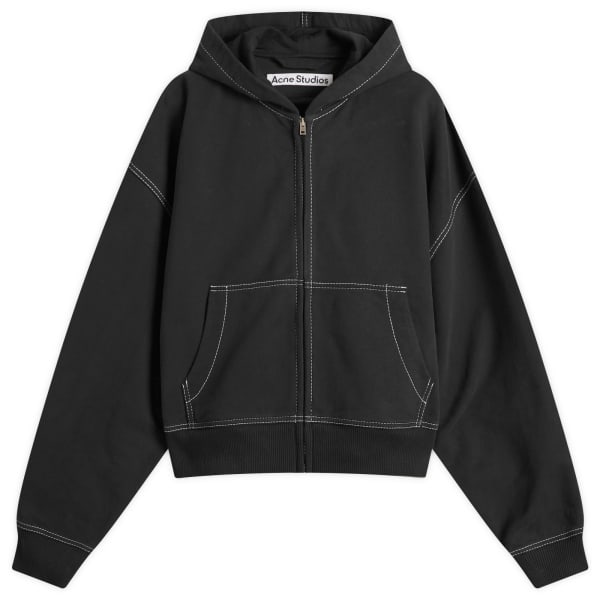 

Толстовка Foscar hu zip autograph logo zip hoodie Acne Studios, Faded Black