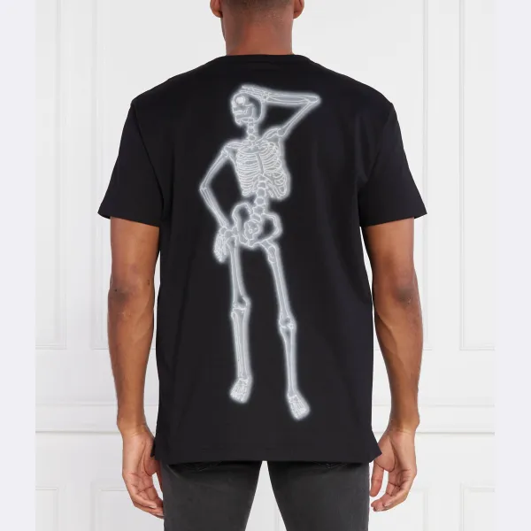 Неоновая футболка свободного кроя Alexander Mcqueen, черный — фото 2