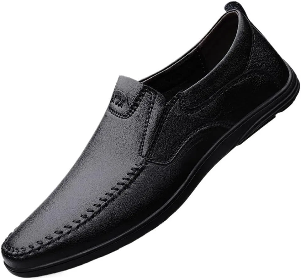 Лоферы из натуральной кожи мужские, Black UOPYNE