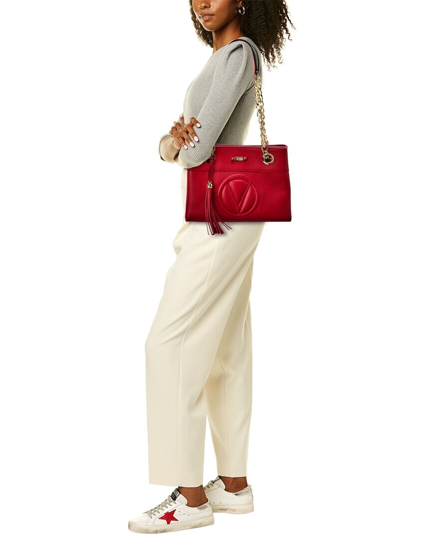 

Valentino by Mario Valentino Kali Signature Кожаная сумка через плечо, красный