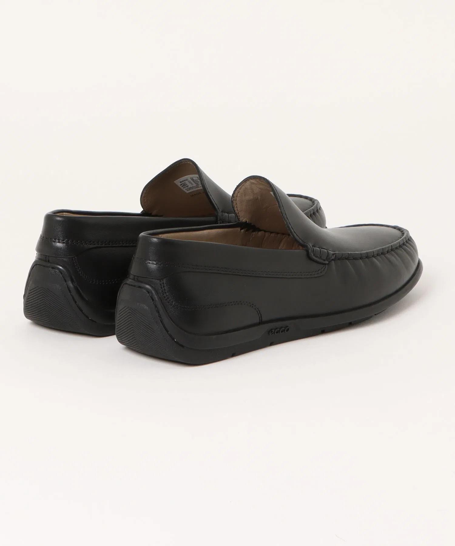 Мужские кожаные слипоны ECCO Classic Moc 2.0 чёрные — фото 3