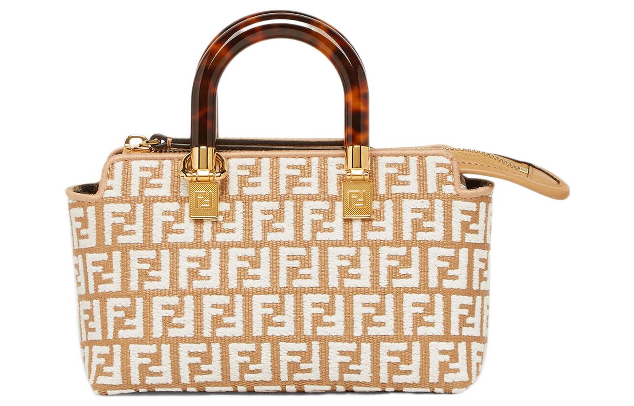 

By The Way Мини Бостонская Сумка Женская Коричневая/Белая FENDI