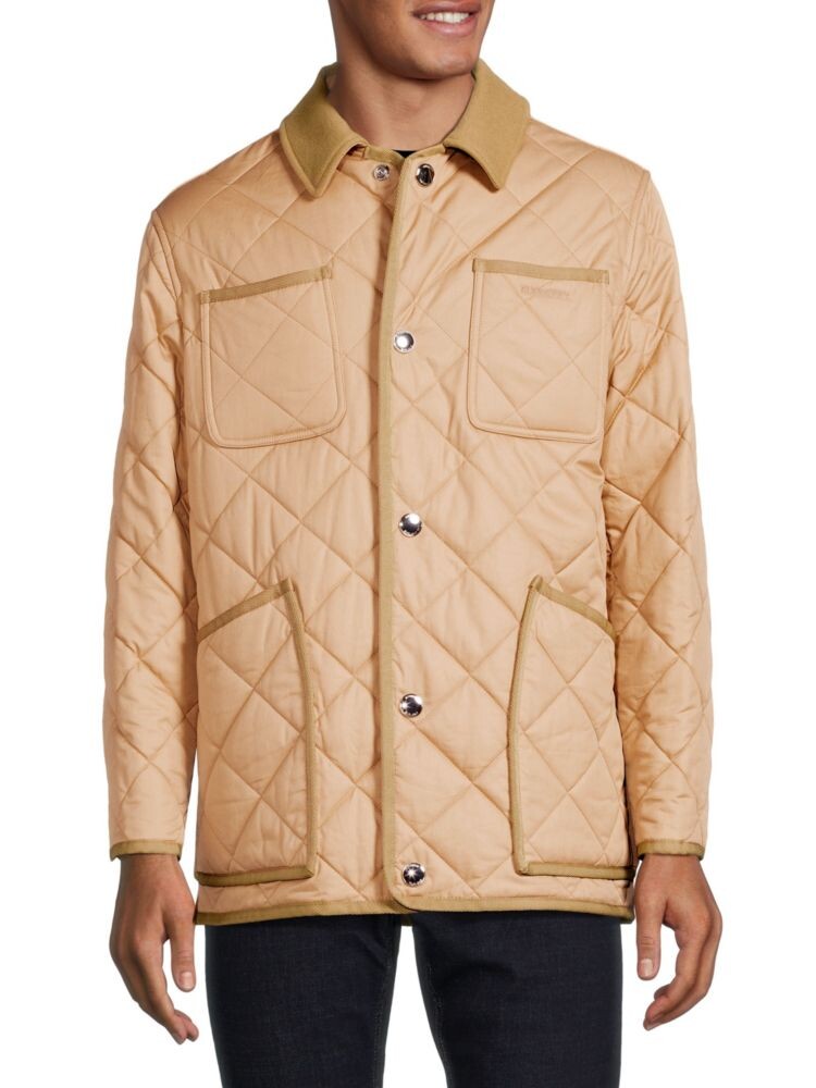 

Стеганая куртка-пуховик Burberry, цвет Camel