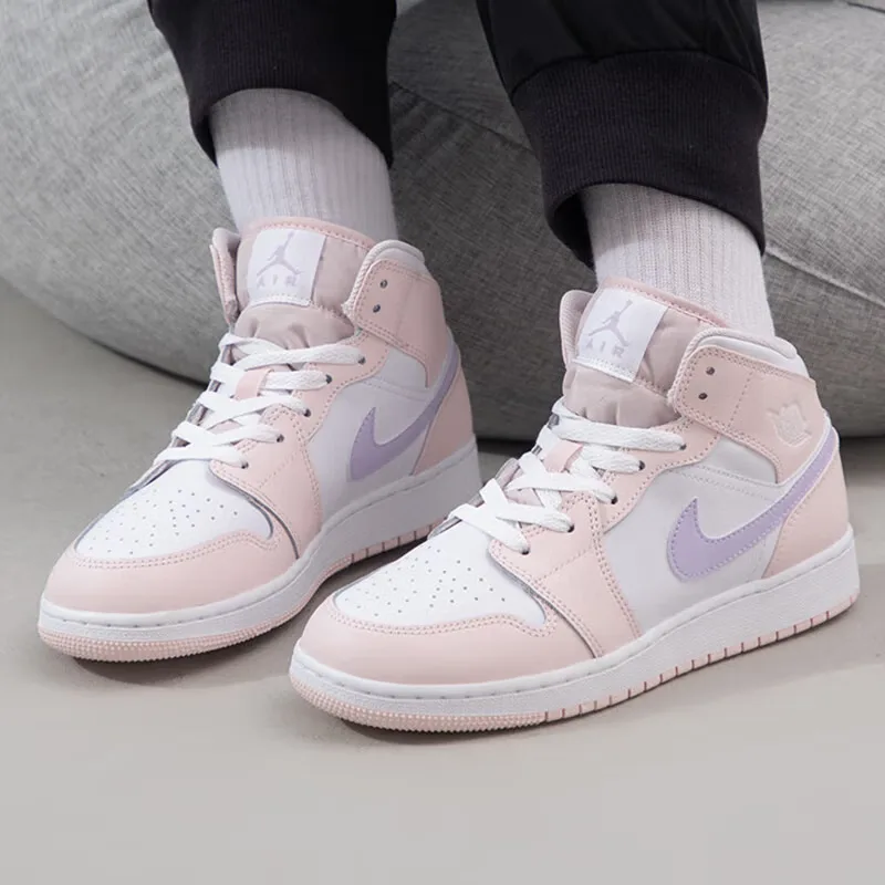 Jordan Детские кроссовки Air 1 Mid "Pink Wash" — фото 4