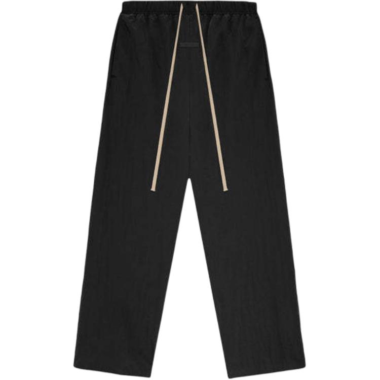 

Брюки с односторонней складкой и широкими штанинами Fear Of God Essentials, Цвет Obsidian Black/BLACK