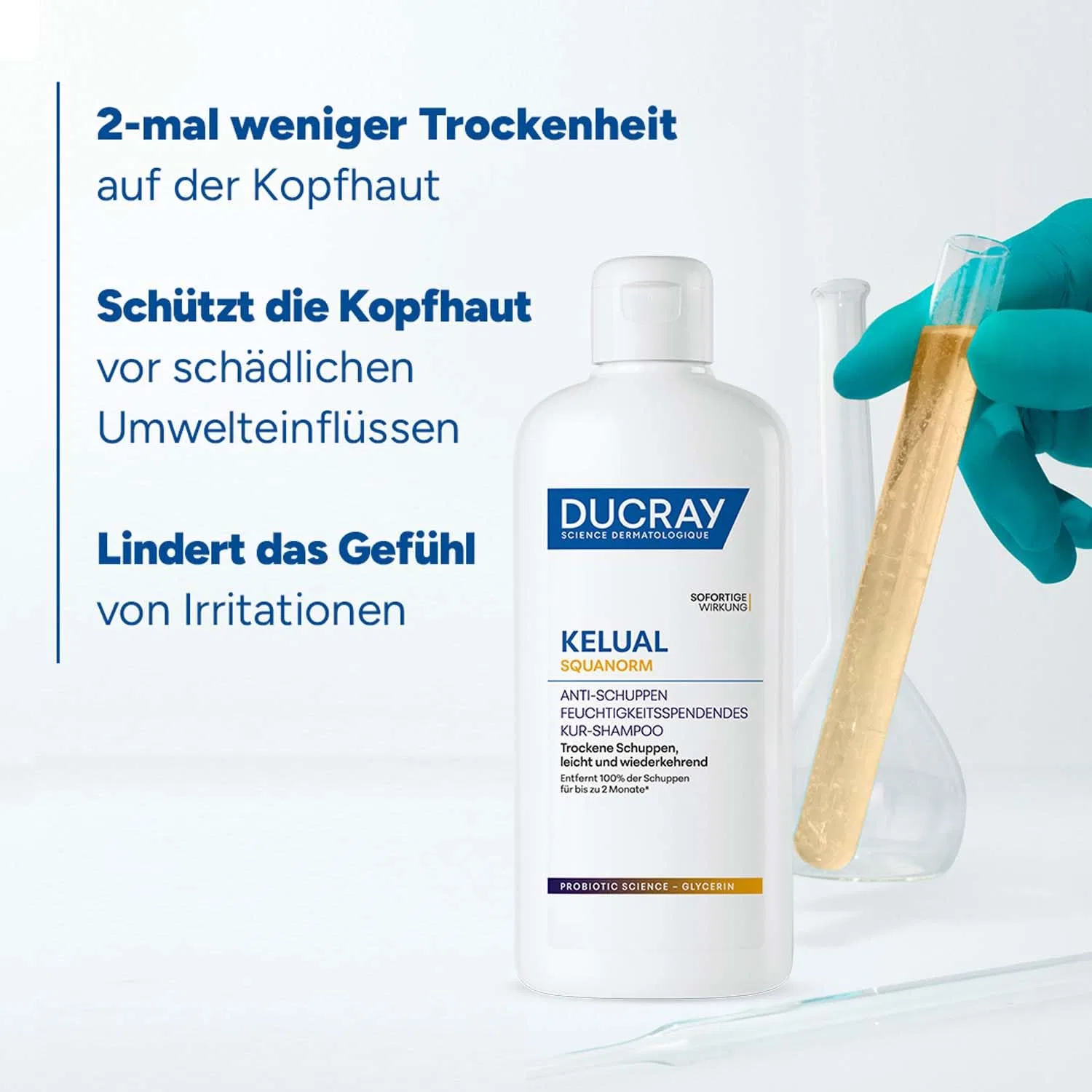 Шампунь DUCRAY Kelual Squanorm против сухой перхоти, 400 мл Ducray — фото 4