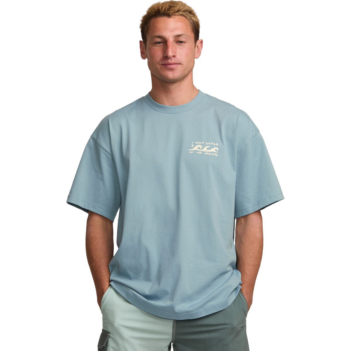 

Футболка с коротким рукавом I surf better in my dreams Billabong, синий