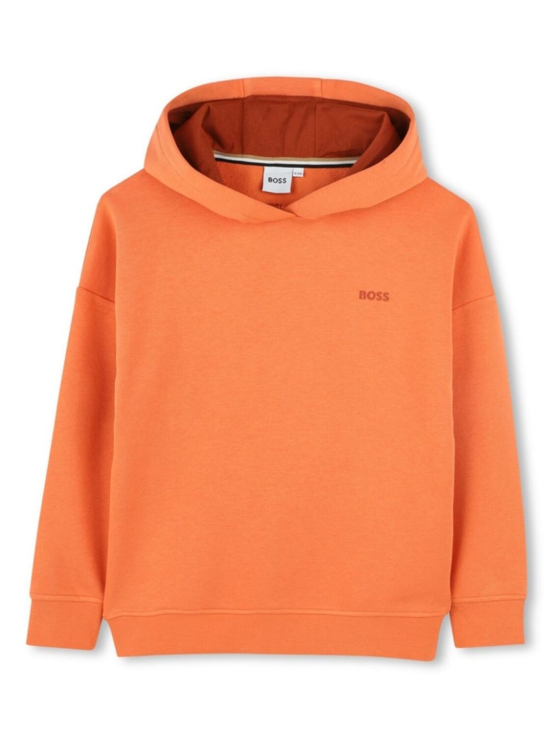 

BOSS Kidswear худи с логотипом, оранжевый
