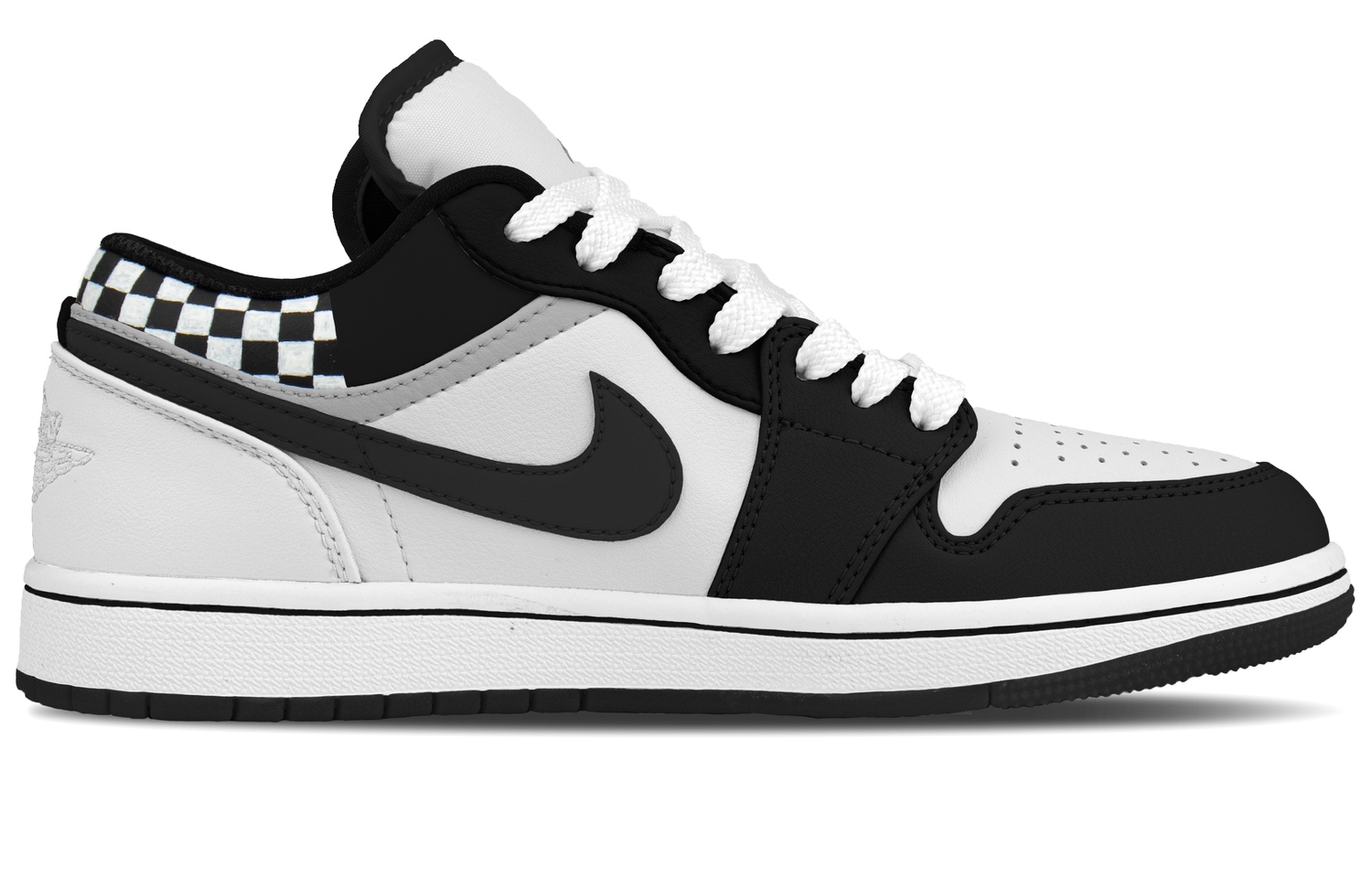 Jordan Кроссовки Air 1 Speed King, в коробке Износостойкие низкие винтажные баскетбольные кроссовки, унисекс, черный — фото 4