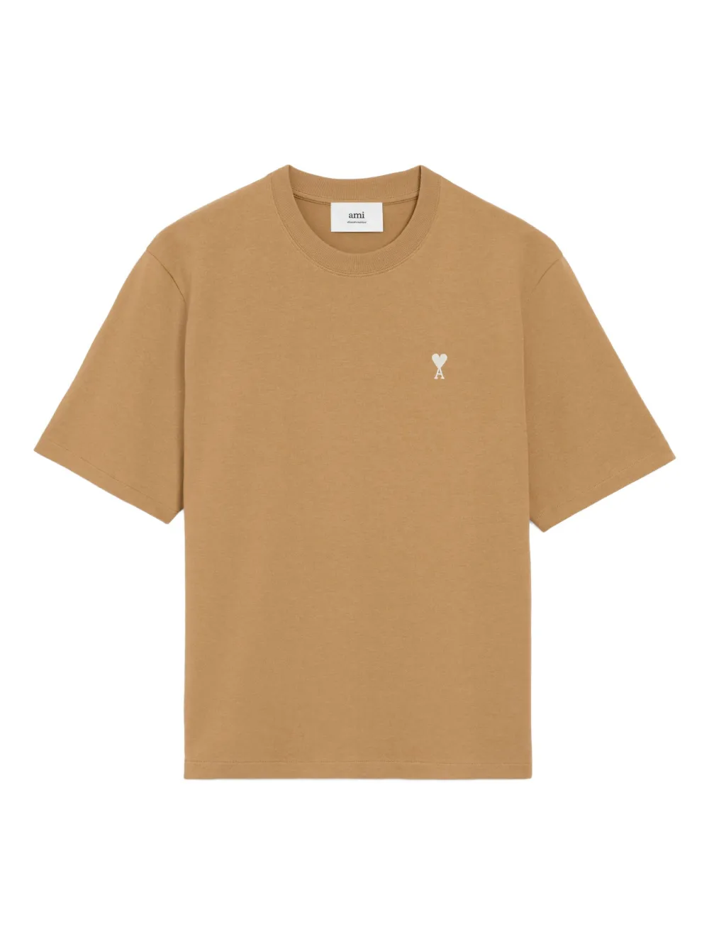 

Футболка с монограммой Ami de Coeur Ami Paris, коричневый