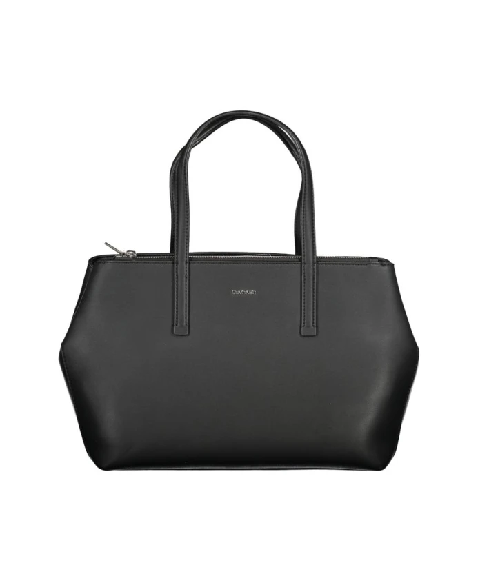 

Черная полиэстеровая сумка с плечевым ремнем Calvin Klein, черный