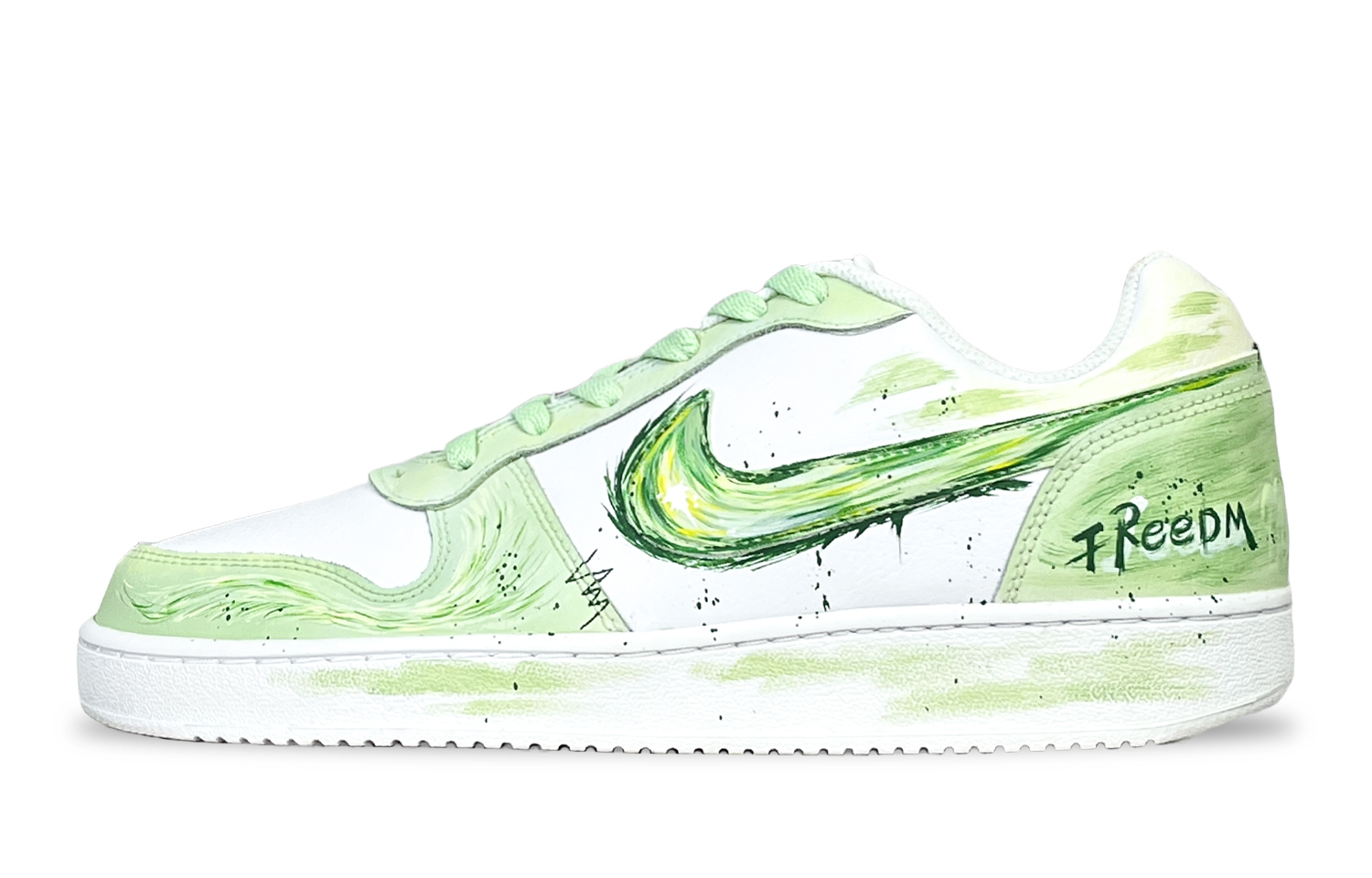 

Nike Кроссовки для скейтбординга EBERNON Low Card, Green Field Letter, противоскользящие, износостойкие, мужские, зеленые