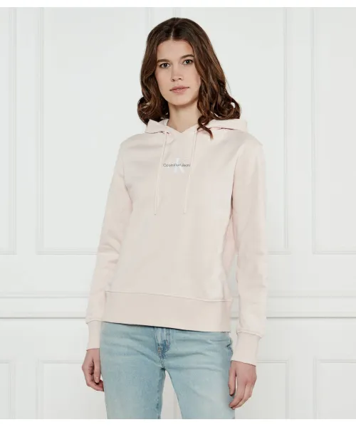 

Толстовка Regular fit Calvin Klein Jeans, розовый