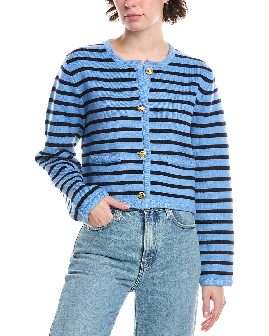 

Кардиган Endless Rose из шерстяной смеси с вязаными полосками