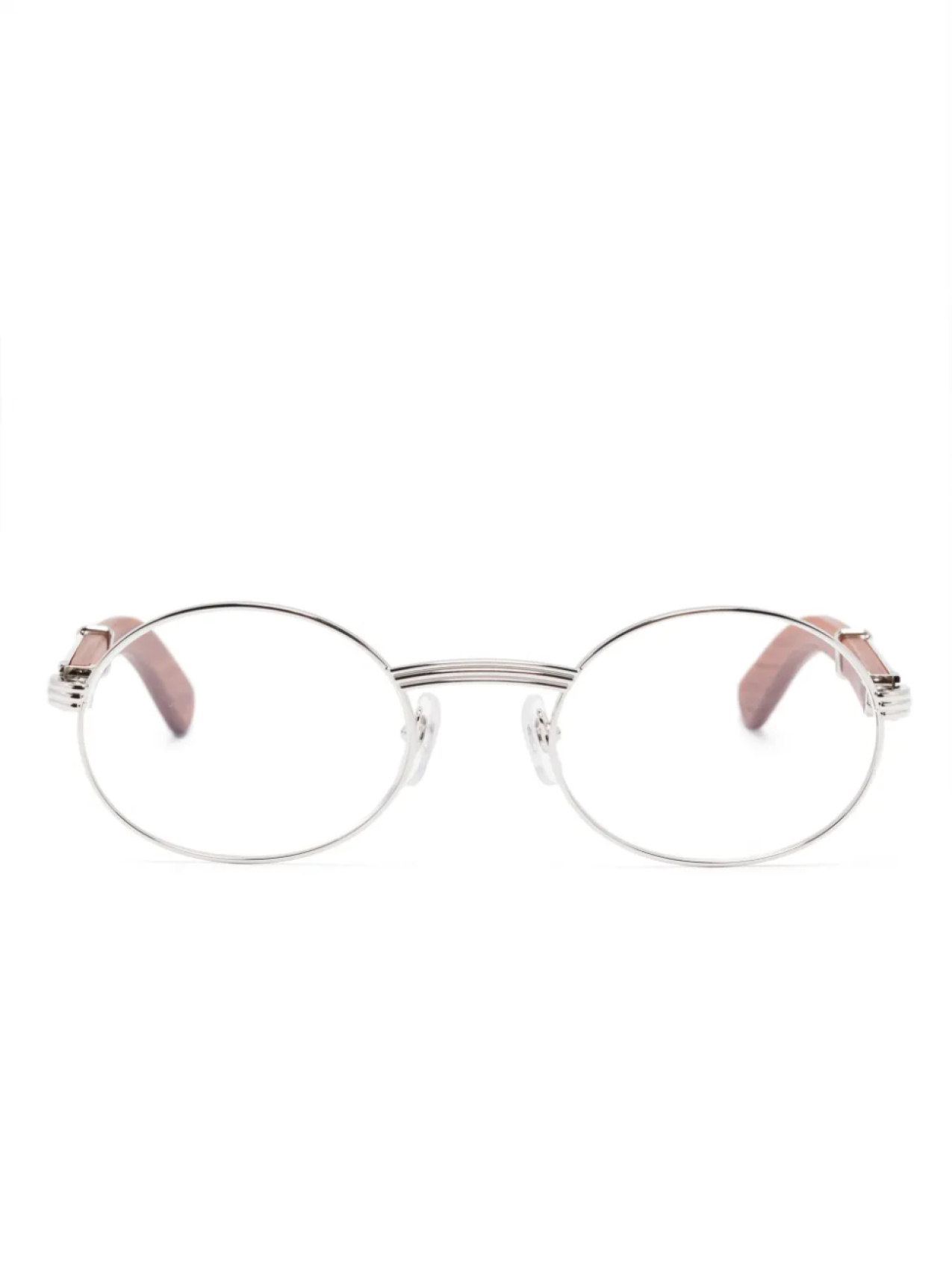 

Очки в круглой оправе Cartier Eyewear, серебряный