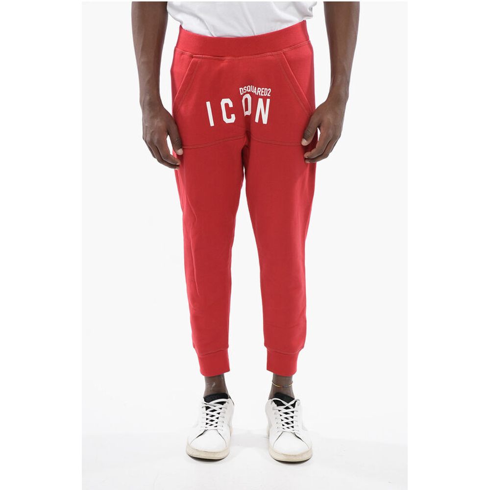 

Красные хлопковые брюки Dsquared2, Red