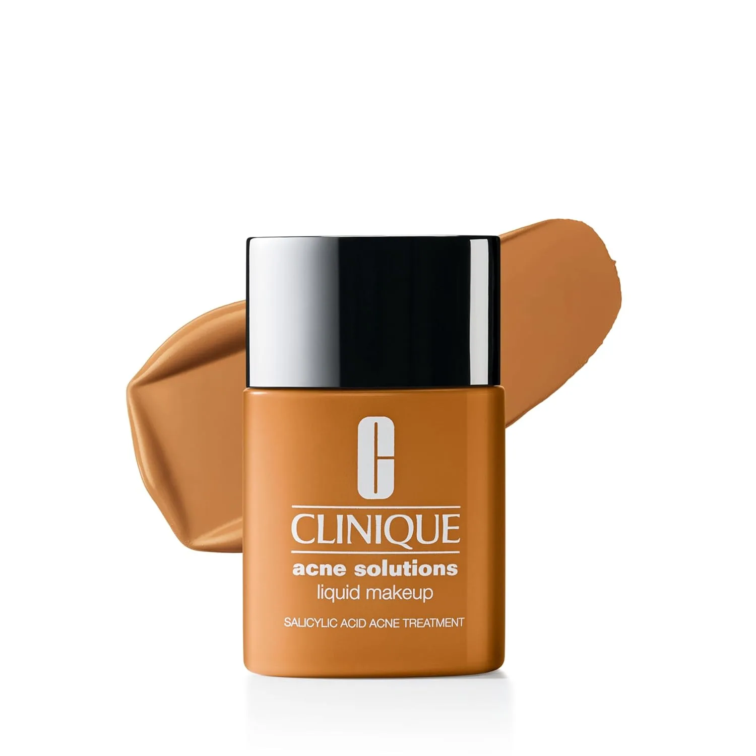 Жидкая тональная основа Clinique Acne Solutions с салициловой кислотой для сухой, комбинированной и жирной кожи | Среднее покрытие, естественный матовый финиш, AR Ginger WN 112