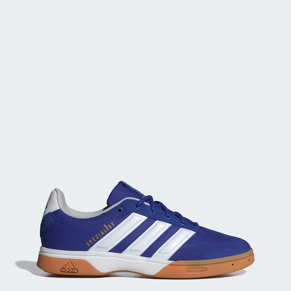

Кроссовки Adidas Spezialist Indoor Shoes, цвет Lucid Blue/Cloud White/Lucid Lemon