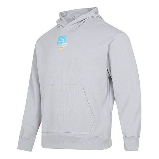 

Толстовка oversize trend graphic logo hoodie 'grey' Puma, серый