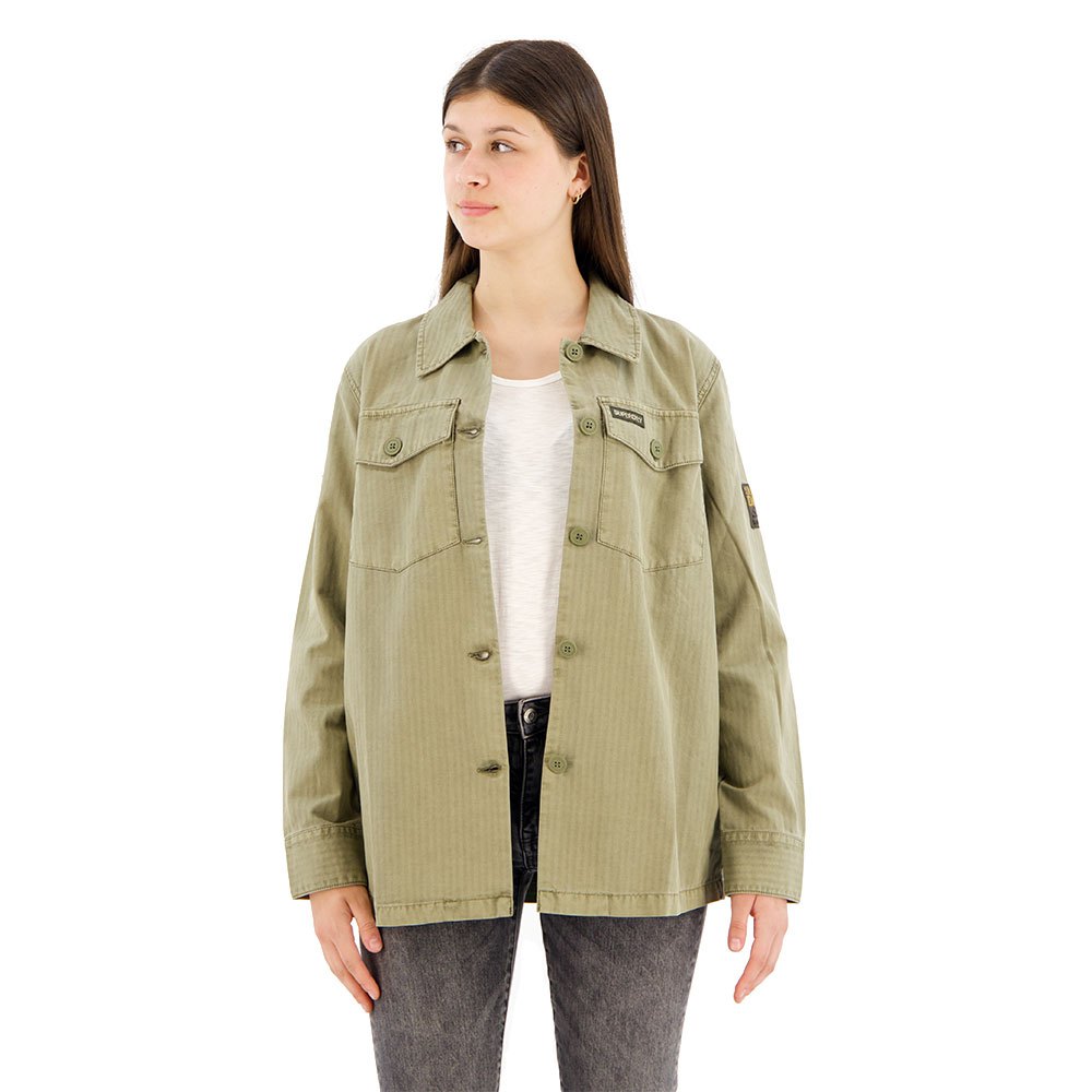 

Куртка Superdry Military overshirt, бежевый, Коричневый, Куртка Superdry Military overshirt, бежевый