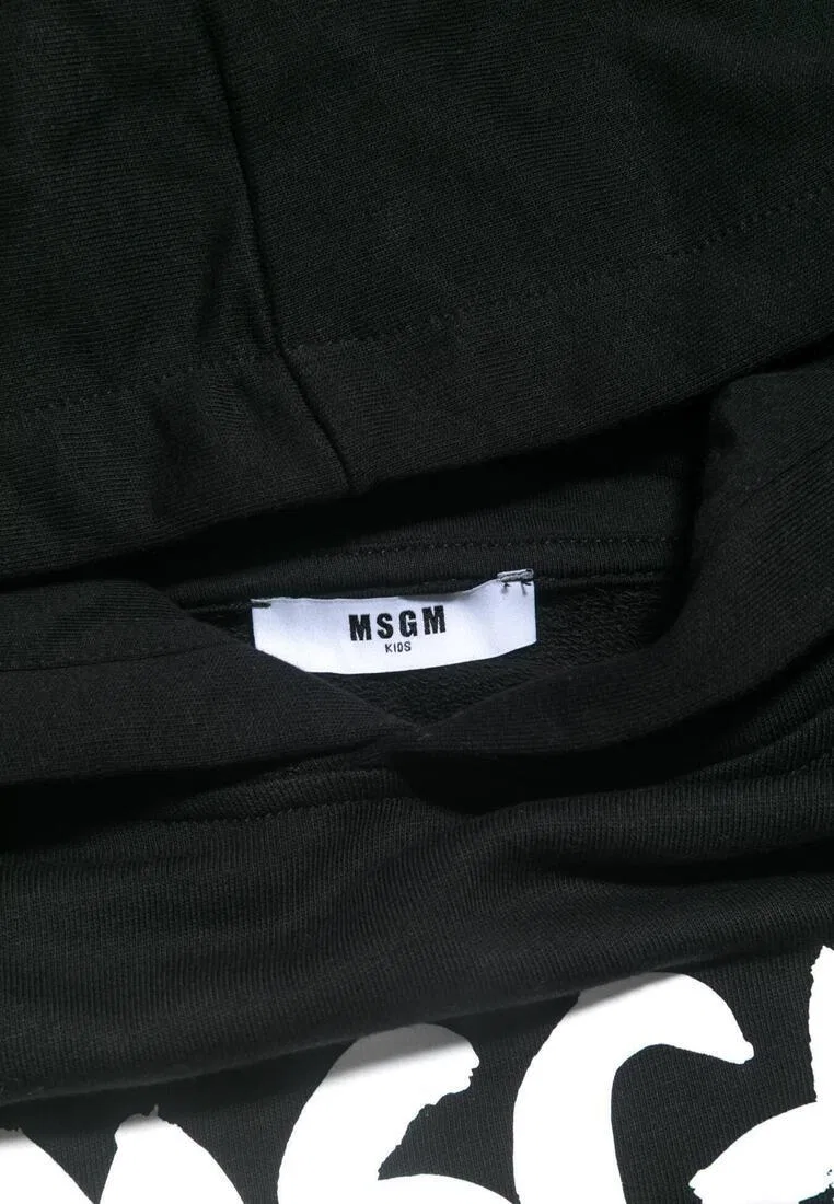 Худи детское, хлопок, белый Msgm — фото 3