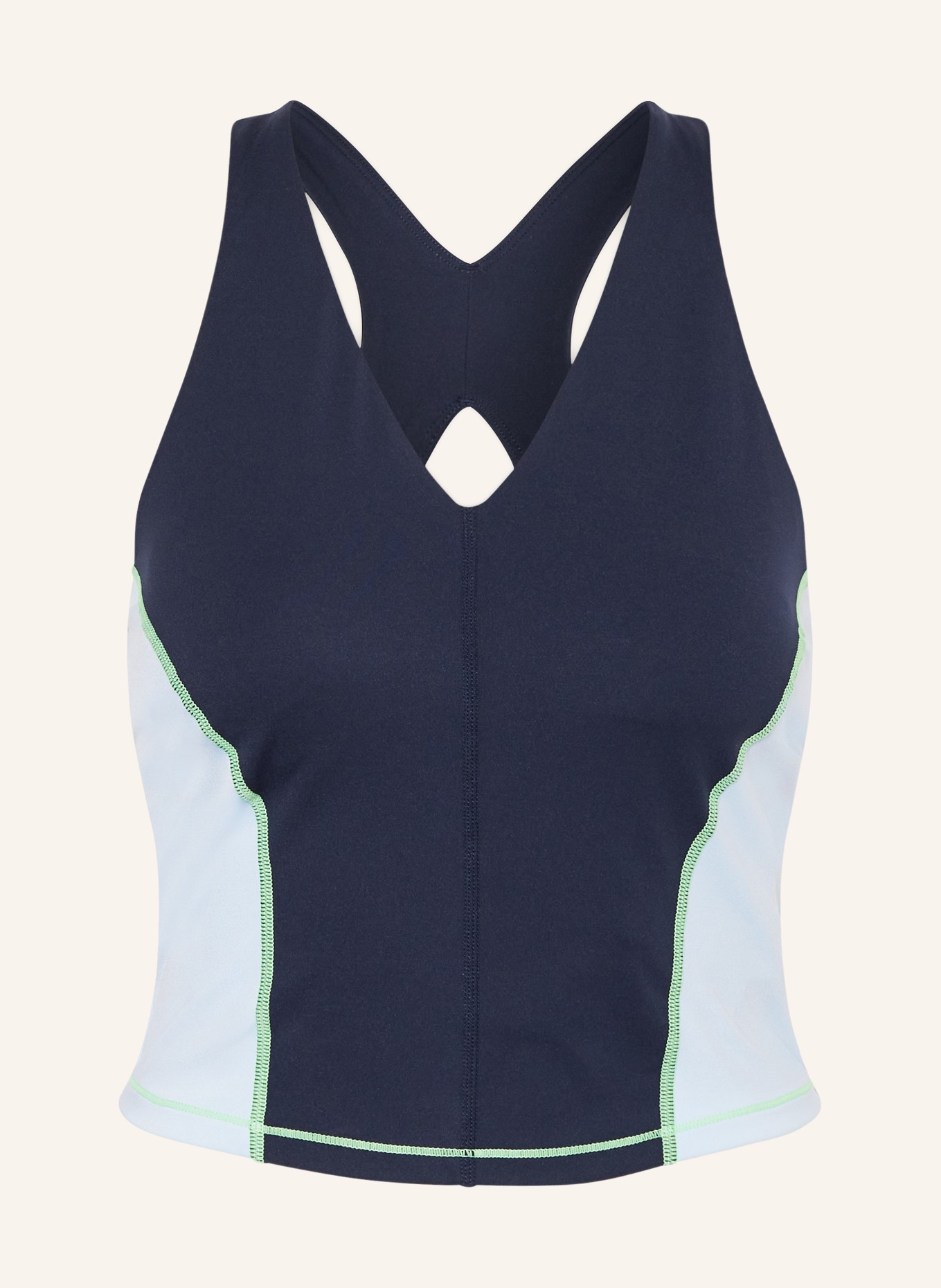 

Укороченный топ power racerback Sweaty Betty, цвет DUNKELBLAU/HELLBLAU/HELLGRÜN