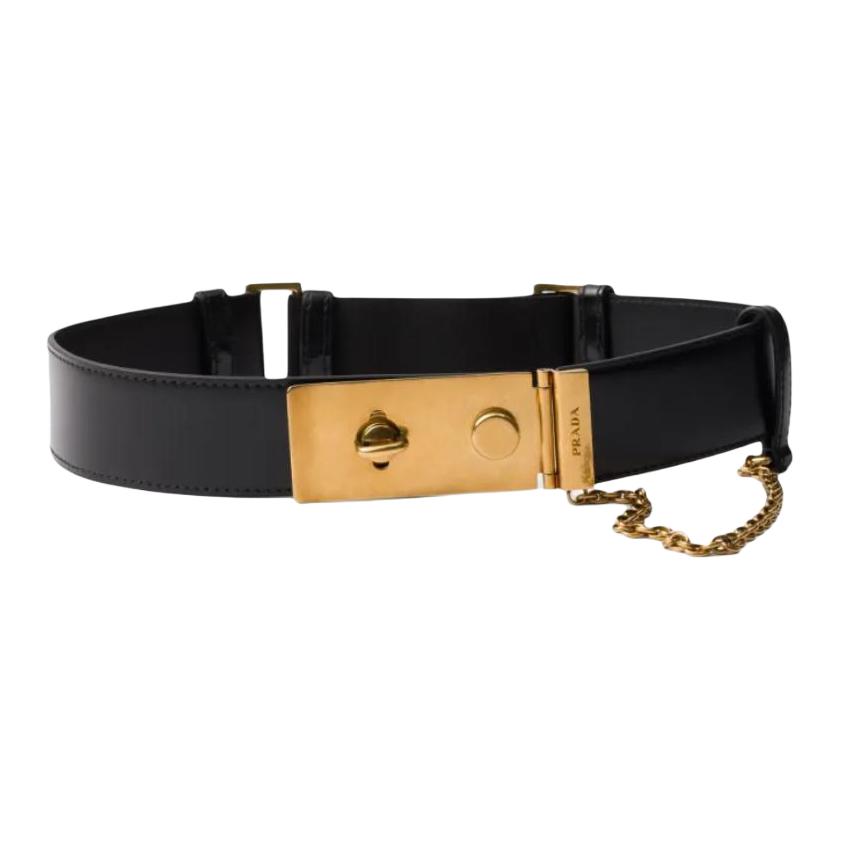 

PRADA Кожаный ремень, Black