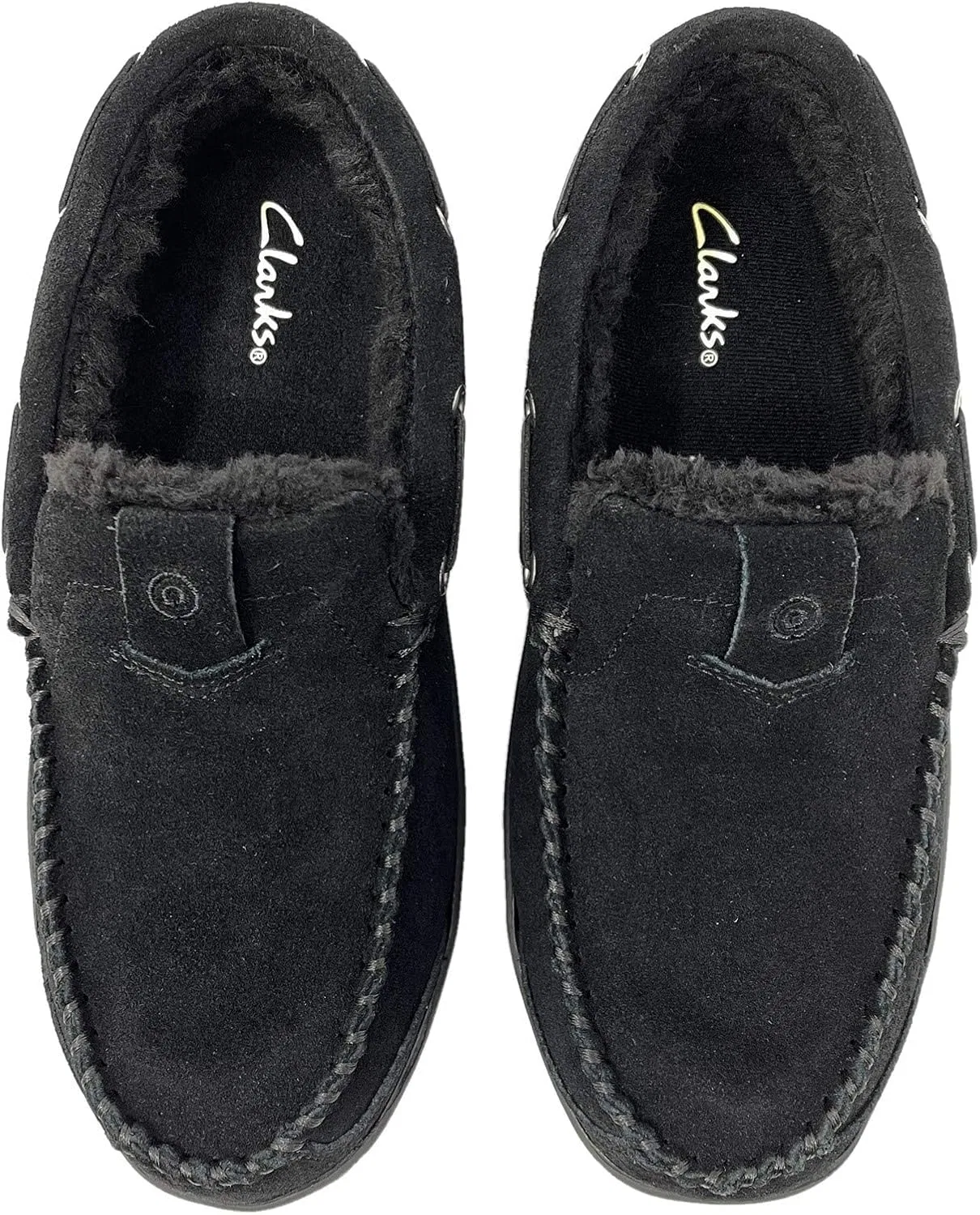 Тапочки мужские Clarks, черный — фото 3