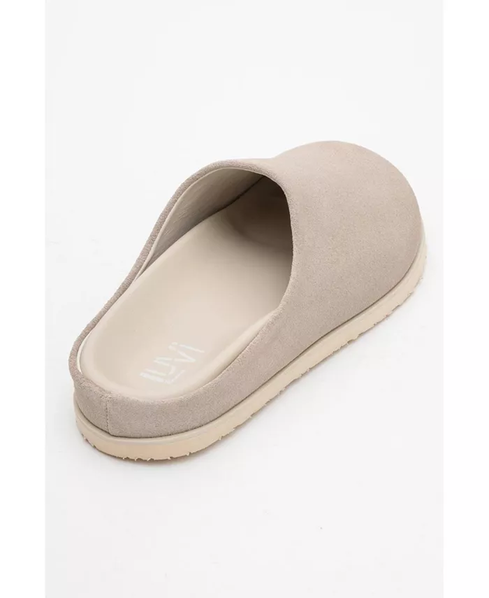Кожаные сланцы Space Leather Slide Sandal (Женские) Forever & Always Shoes, загар/бежевый — фото 3
