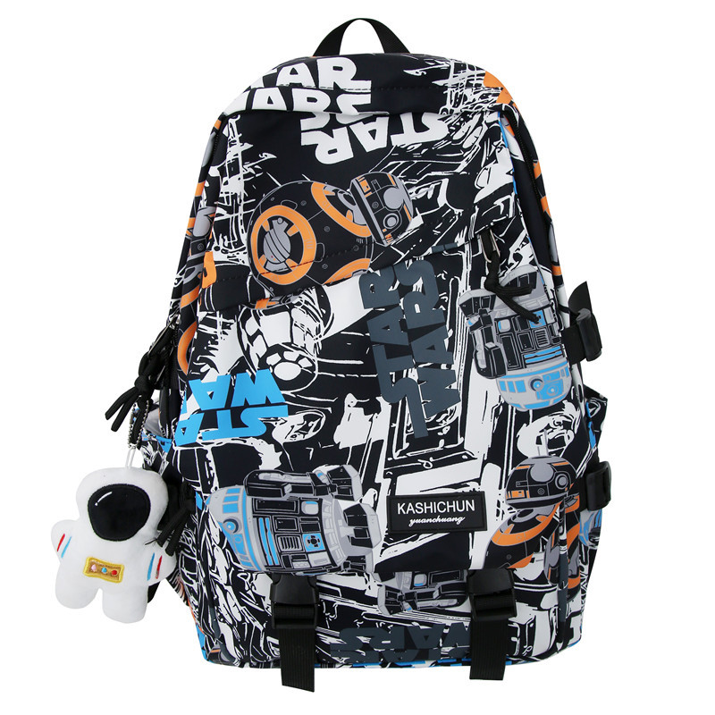

Рюкзак Techson Backpacks, Black Graffiti with Charm