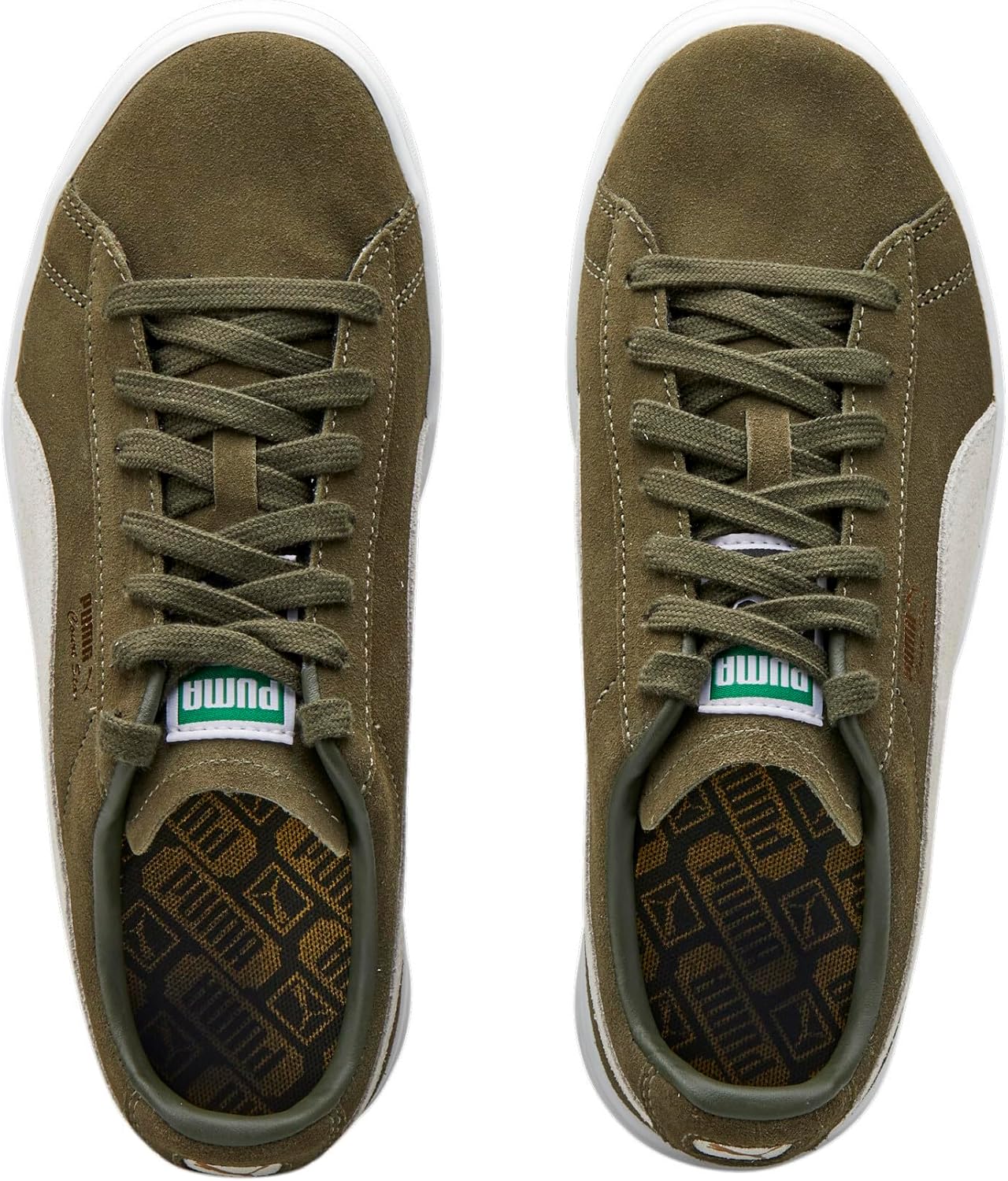 Кроссовки PUMA Court Star Suede унисекс, зеленый — фото 4