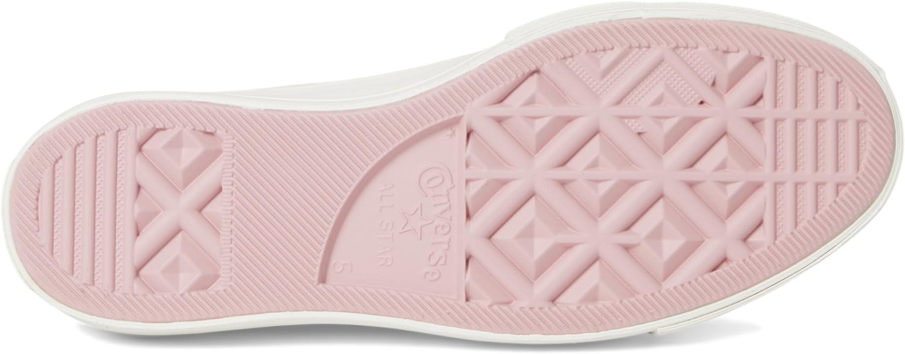 Кроссовки Converse Chuck Taylor All Star High-Top Platform Sneaker, Vintage White/Horizon Pink/Egret — фото 3